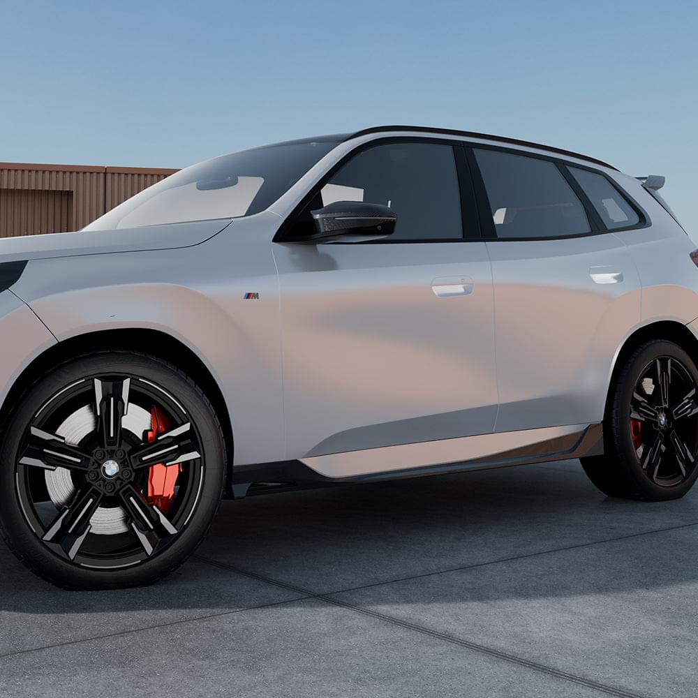 SOOQOO BMW X3 G45 Side Skirt In Prepreg Carbon Fiber — product view 6