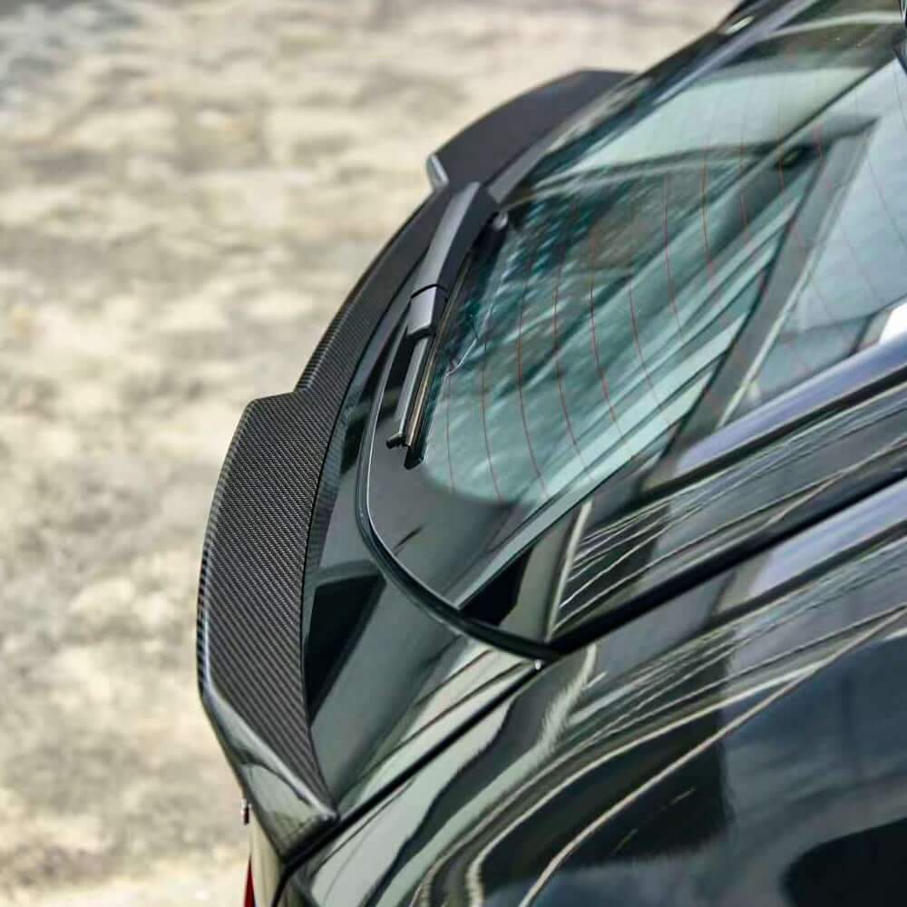 SOOQOO BMW M5 G99 Rear Spoiler In Prepreg Carbon Fiber — product view 4