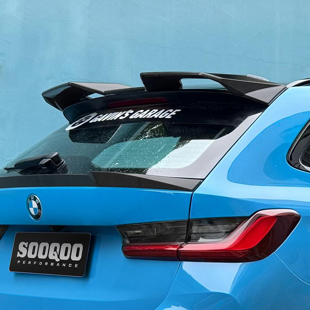 SOOQOO V2 BMW M3 G81 Top Spoiler In Prepreg Carbon Fiber — product view 6