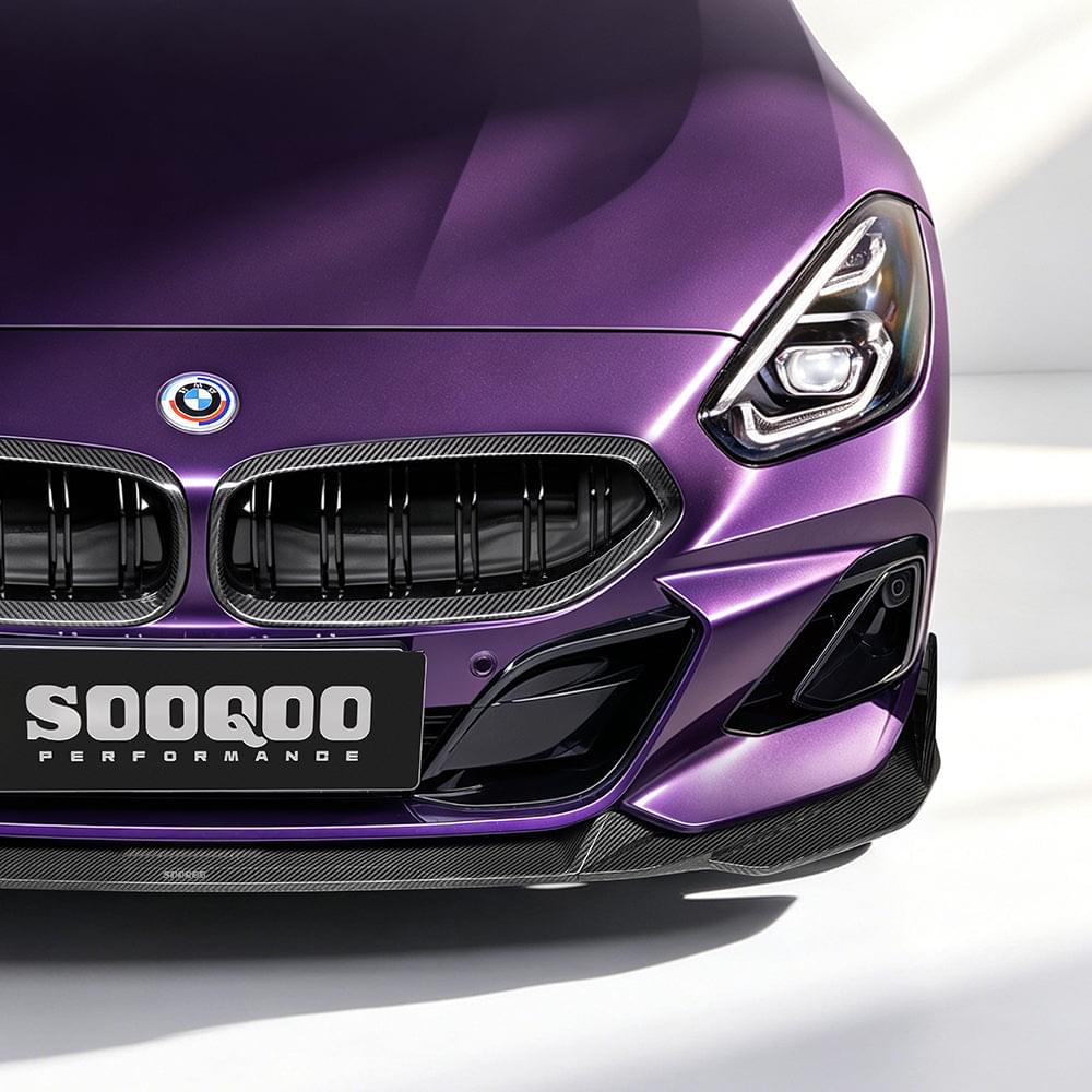 SOOQOO BMW Z4 G29 Front Lip In Prepreg Carbon Fiber — product view 8