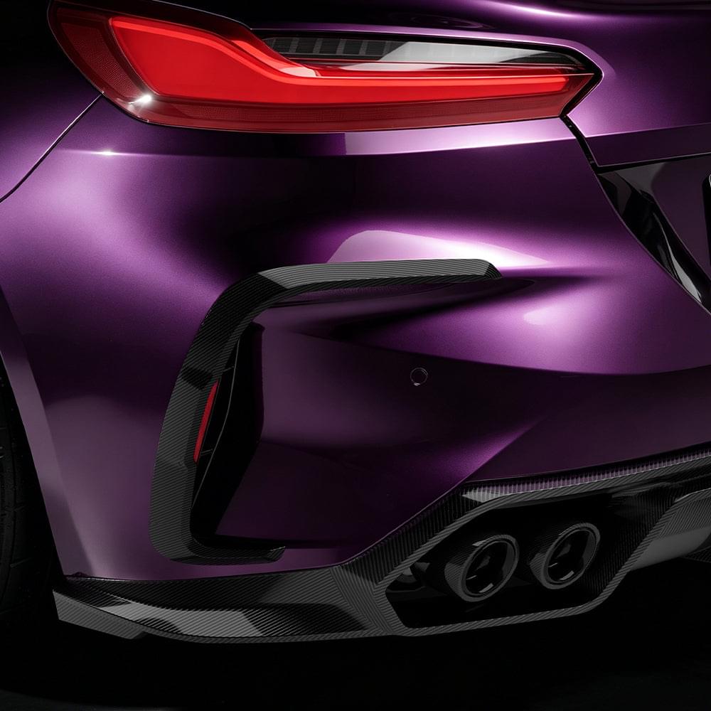 SOOQOO BMW Z4 G29 Rear Bumper Inserts In Prepreg Carbon Fiber — product view 8