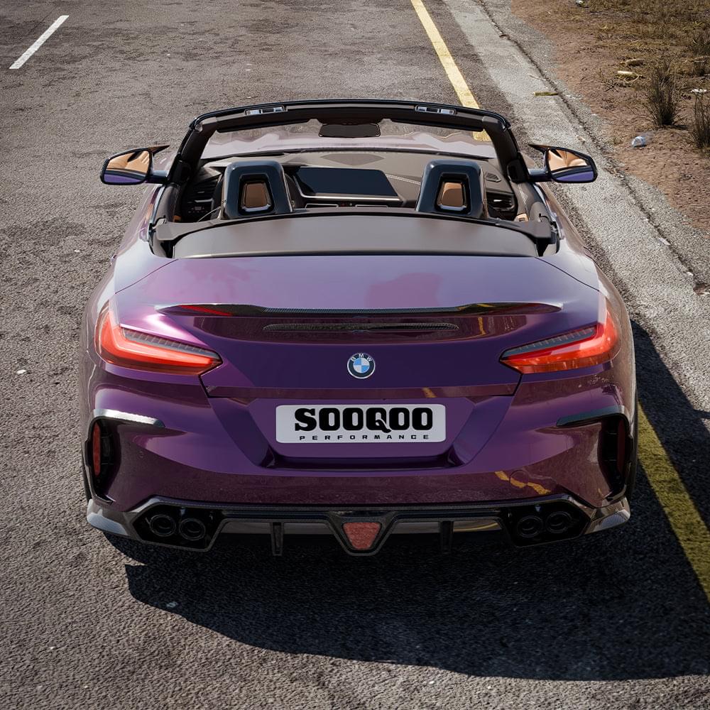SOOQOO BMW Z4 G29 Rear Diffuser In Prepreg Carbon Fiber — product view 8