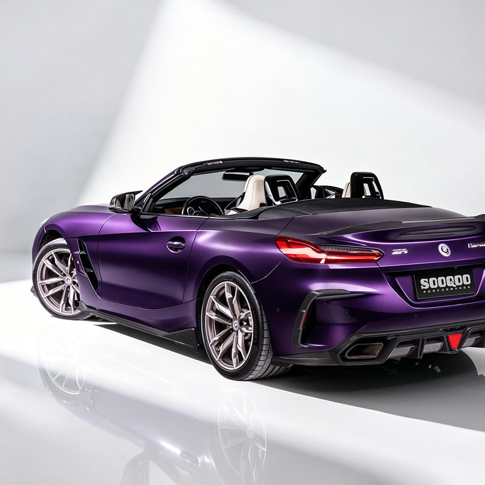 SOOQOO BMW Z4 G29 Side Skirt In Prepreg Carbon Fiber — product view 4