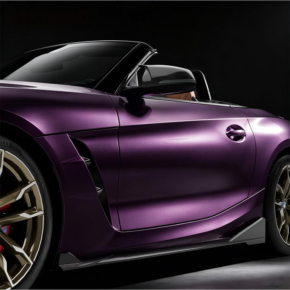 SOOQOO BMW Z4 G29 Side Skirt In Prepreg Carbon Fiber — product view 8