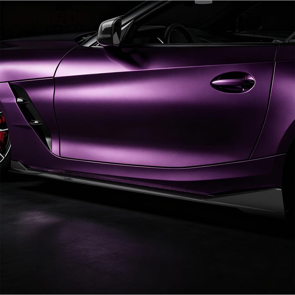 SOOQOO BMW Z4 G29 Side Skirt In Prepreg Carbon Fiber — product view 10