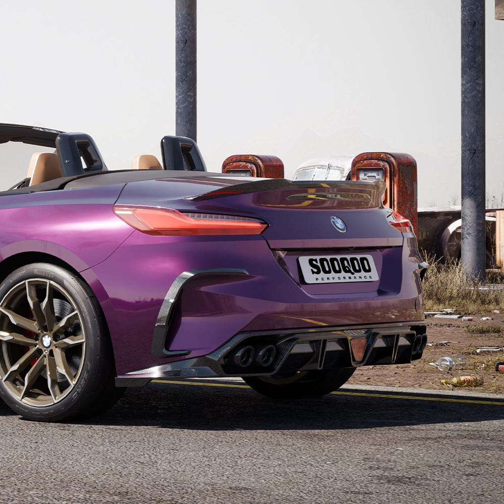 SOOQOO BMW Z4 G29 Rear Spoiler In Prepreg Carbon Fiber — product view 8