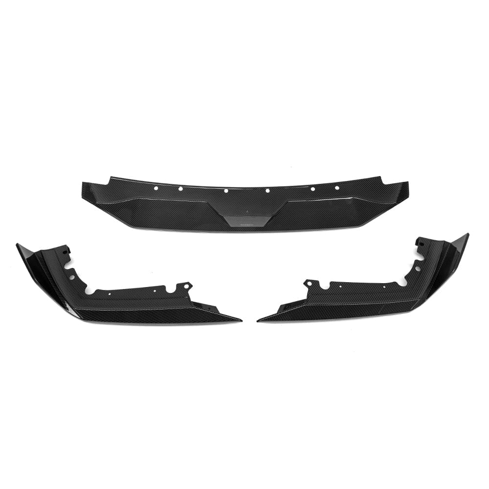 SOOQOO BMW X5M F95 Pre-LCI Front Lip In Prepreg Carbon Fiber — product view 4