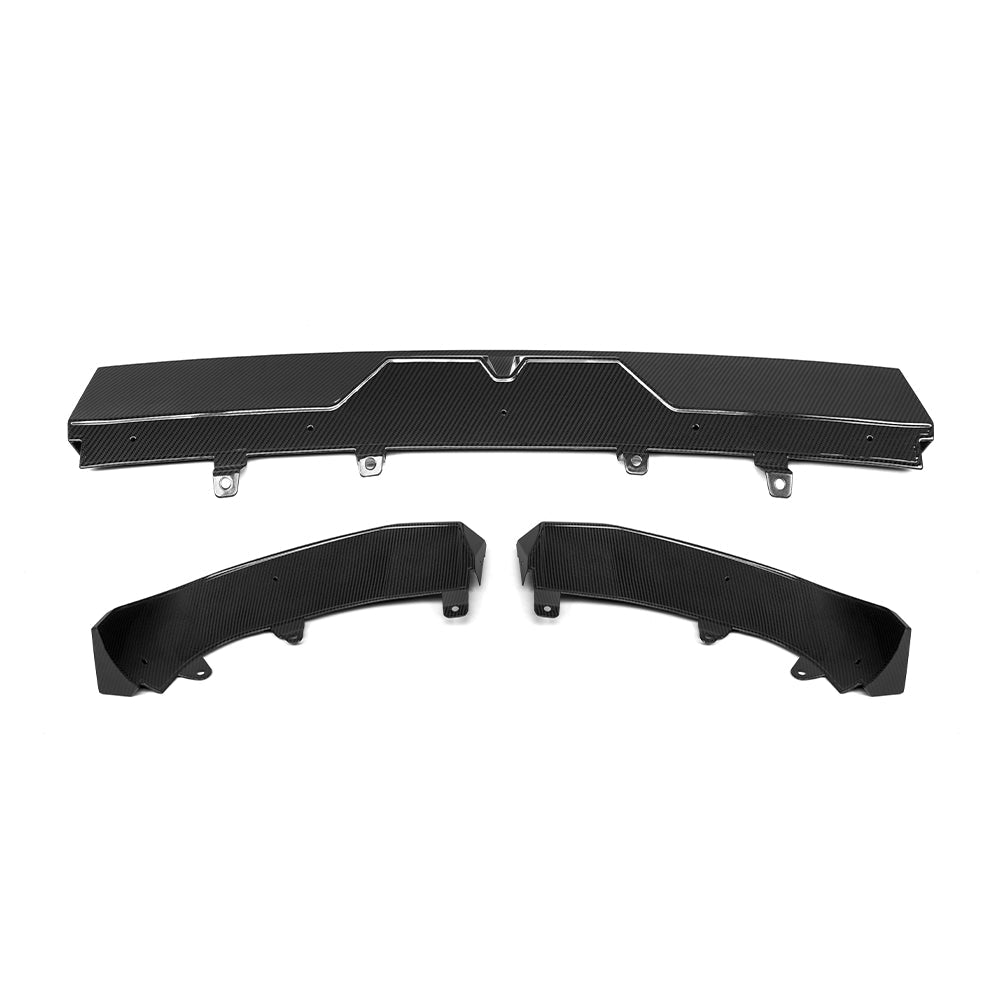 SOOQOO BMW X7 G07 LCI Front Lip In Gloss Carbon — product view 5