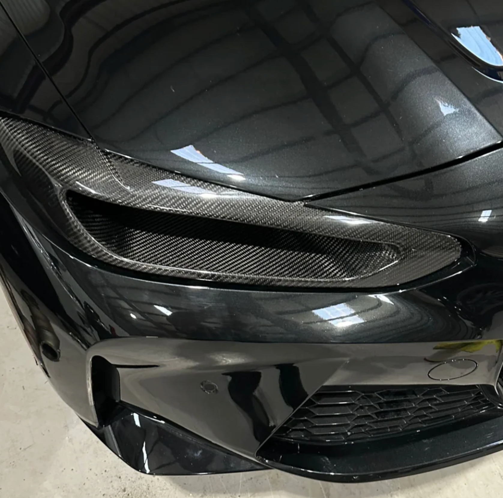 Carbon Fiber Headlight Delete Cold Air Duct – BMW G80 M3 & G82 M4 Single Turbo