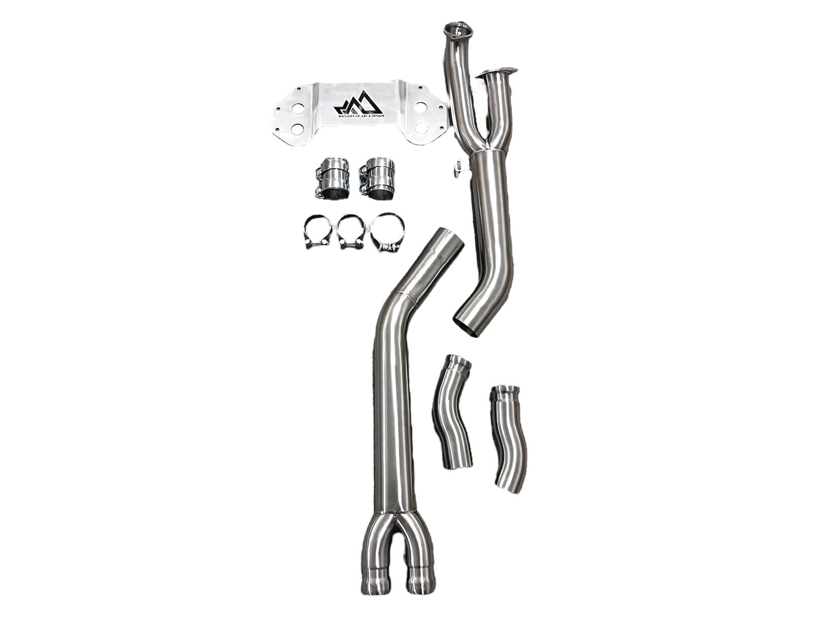 MAD BMW G8x M3 M4 S58 Single Midpipe (Brace Included)