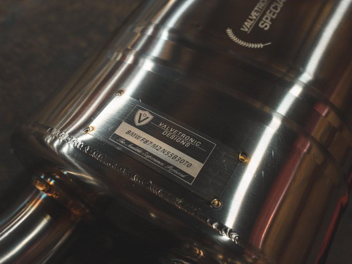 BMW F87 M2 Valved Sport Exhaust System (N55).