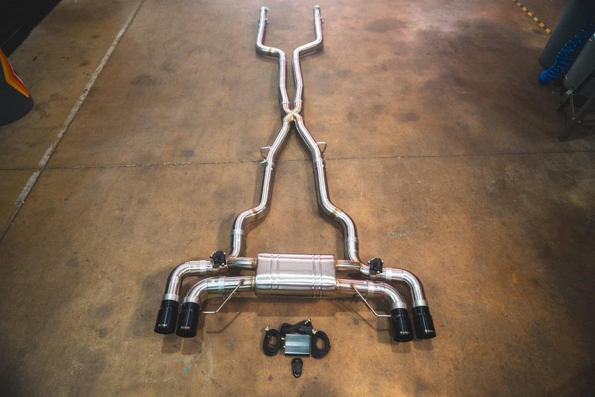 BMW G30 M550I Valved Sport Exhaust System.