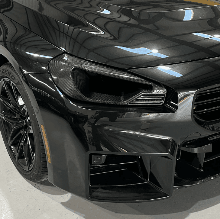 BMW G87 M2 Carbon Fiber Headlight Delete.