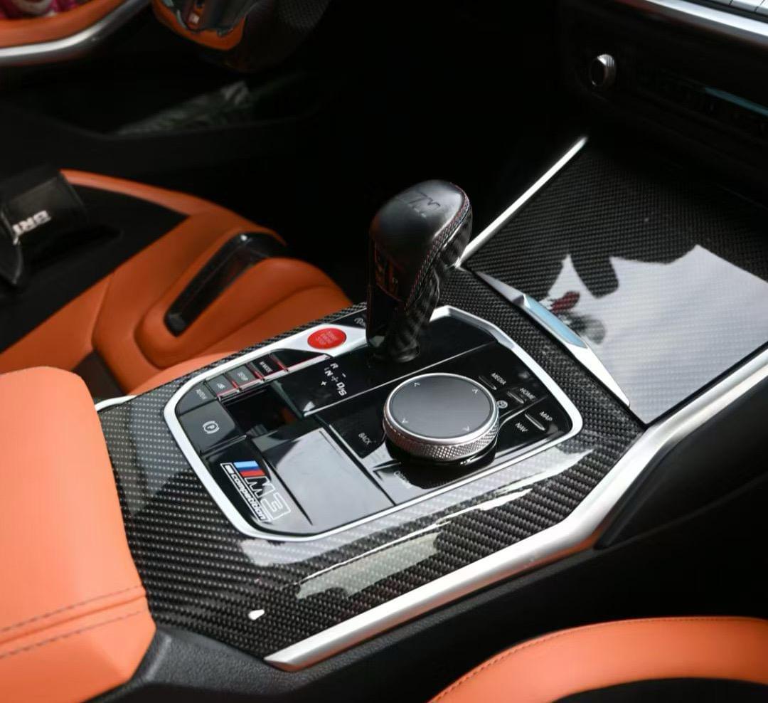 BMW G8X M2 / M3 / M4 Dry Carbon Gear Shift Knob Cover.