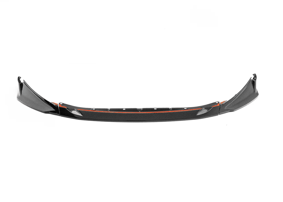 BMW G8X M3 / M4 SP2 3-Piece Carbon Fiber Front Lip Splitter.