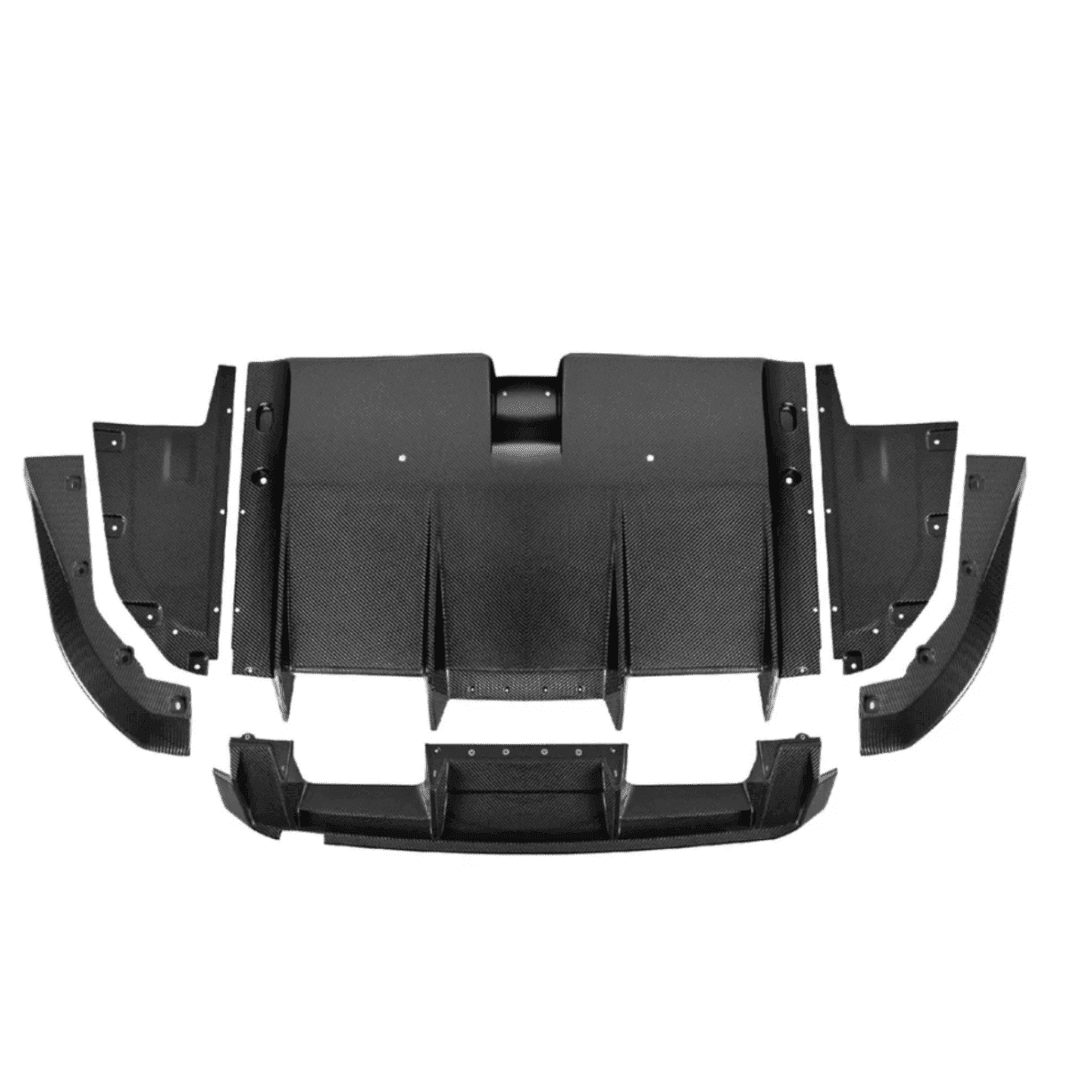 BMW G8X M3/M4 Carbon Fiber PSM Diffuser Undertray Kit 8 Pieces - G80 M3/ G82.
