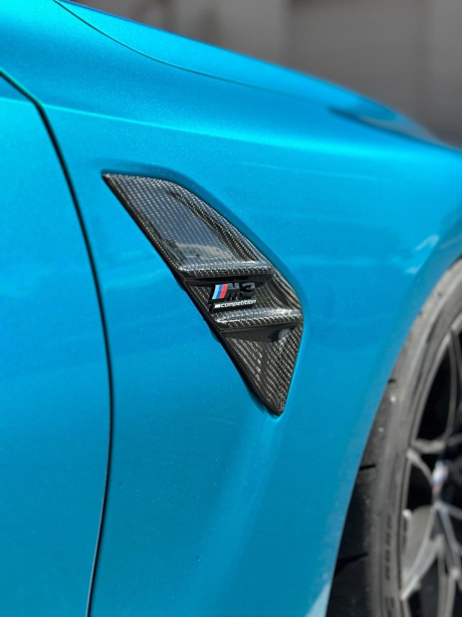 BMW G8X M3/M4 V2 Carbon Fiber Side Vent Covers.
