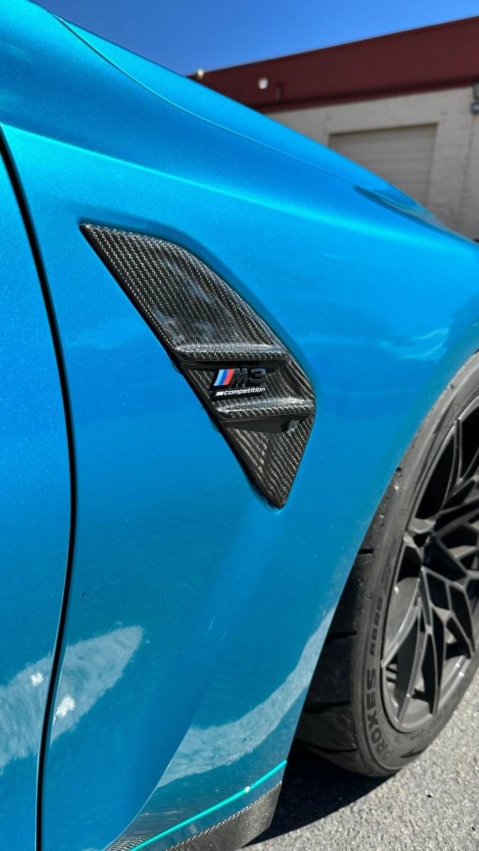 BMW G8X M3/M4 V2 Carbon Fiber Side Vent Covers.