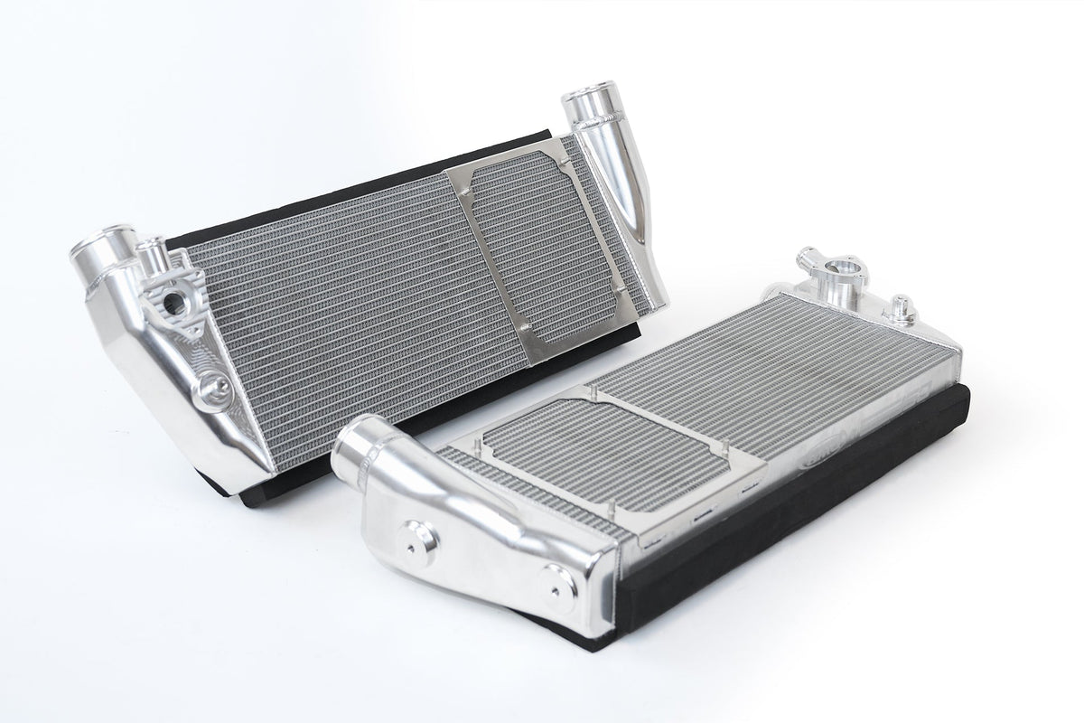 CSF 8210 Ferrari 488 / Pista / F8 Twin Intercooler Set – Raw Billet