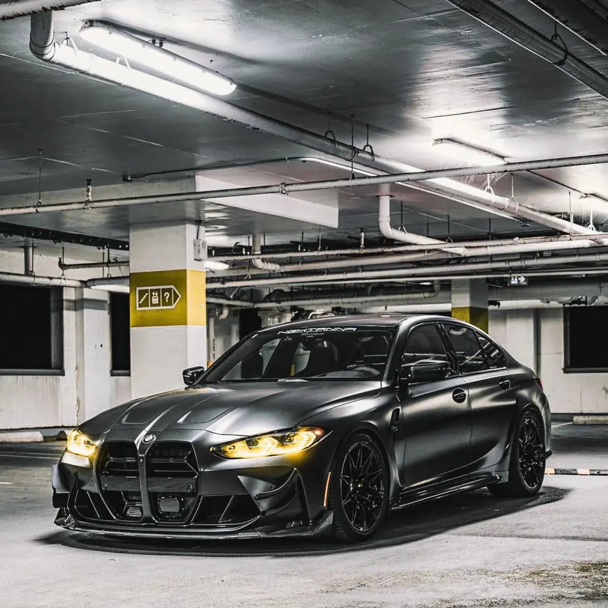 CSL STYLE ABS PLASTIC GLOSS BLACK GRILLE FOR G80 / G82 / G83 BMW M3 / M4.