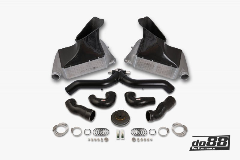 do88 10-12 Porsche 911 Turbo/Turbo S (997.2) BigPack Intercooler Kit w/Black Pipe.