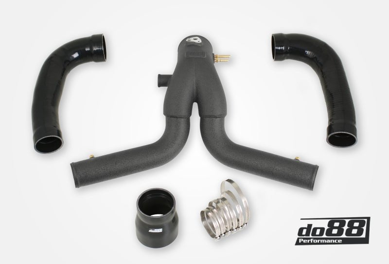 do88 13-15 Porsche 911 Turbo/Turbo S (991.1) Y-Pipe for do88 Intercooler - Black - COLORADO N5X