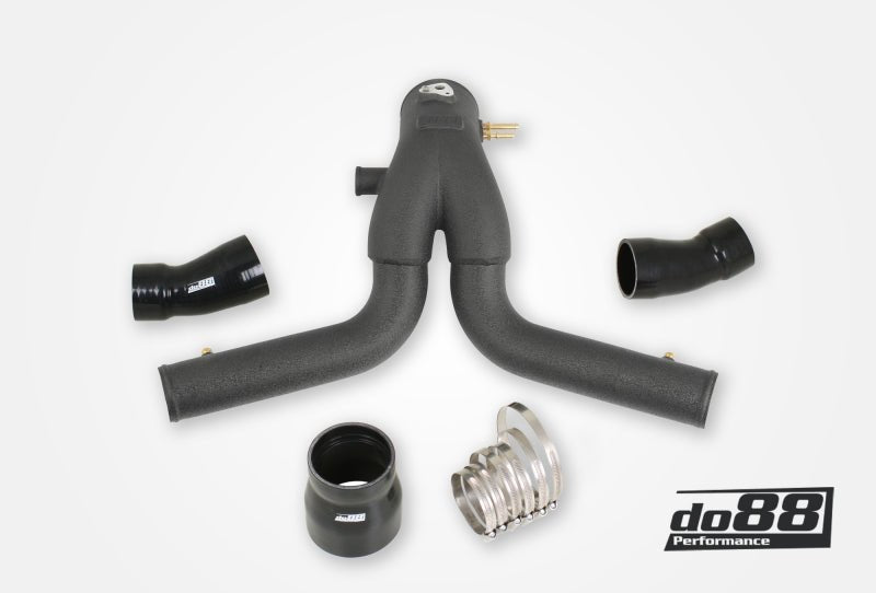 do88 13-15 Porsche 911 Turbo/Turbo S (991.1) Y-Pipe for OEM Intercooler - Black - COLORADO N5X
