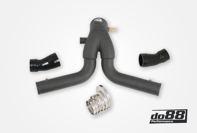 do88 2015+ Porsche 911 Turbo/Turbo S (991.2) Y-Pipe for OEM Intercooler - Black - COLORADO N5X