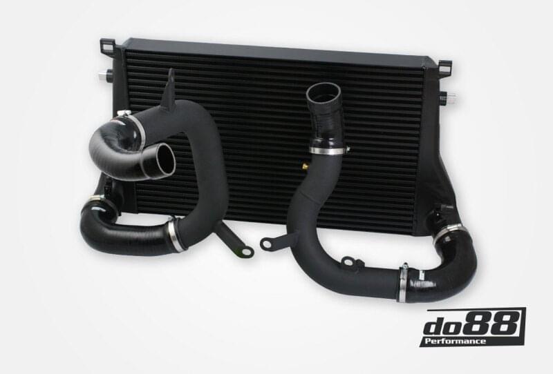 do88 VAG 1.8T/2.0T (MQB) BigPack Intercooler Kit w/Black Hoses.
