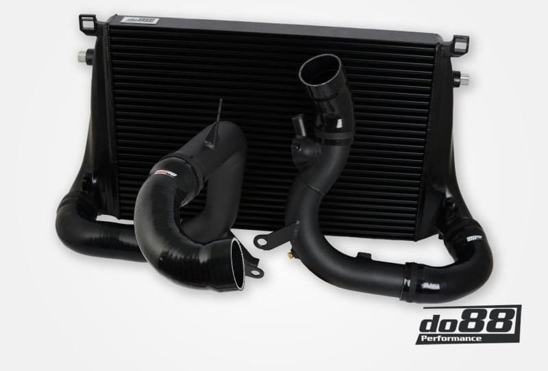 do88 VAG 2.0T EA888 Gen4 (300+hp) BigPack Intercooler Kit w/Black Hoses.