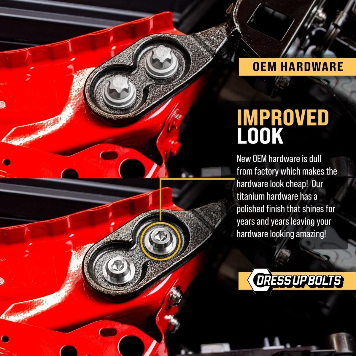 Dress Up Bolts Titanium Hardware Hood Kit - BMW G80 M3/M4 (2021+).