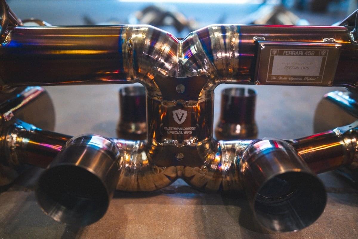 Ferrari 458 Italia Valved Sport Exhaust System.