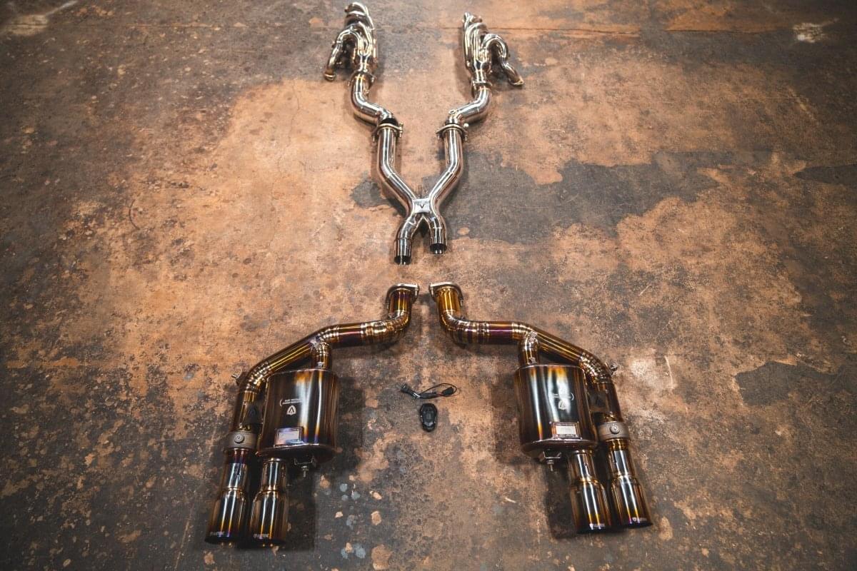 Ferrari 599 RACE F1 Valved Exhaust system.