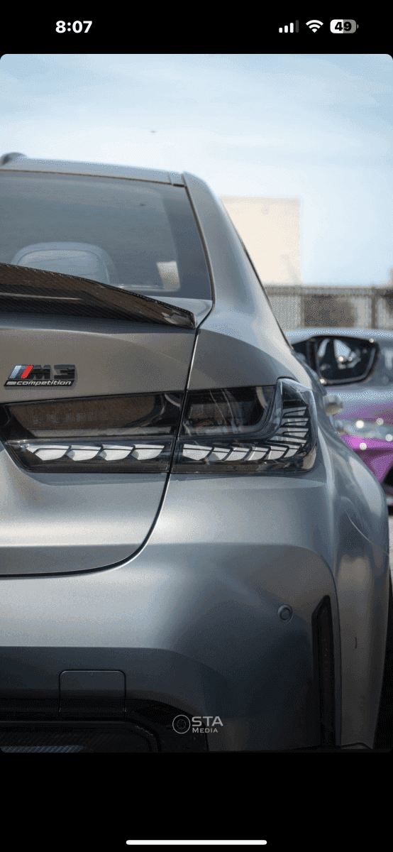 GTS Style Clear OLED Taillights - BMW G80 M3 & G20 3 Series.