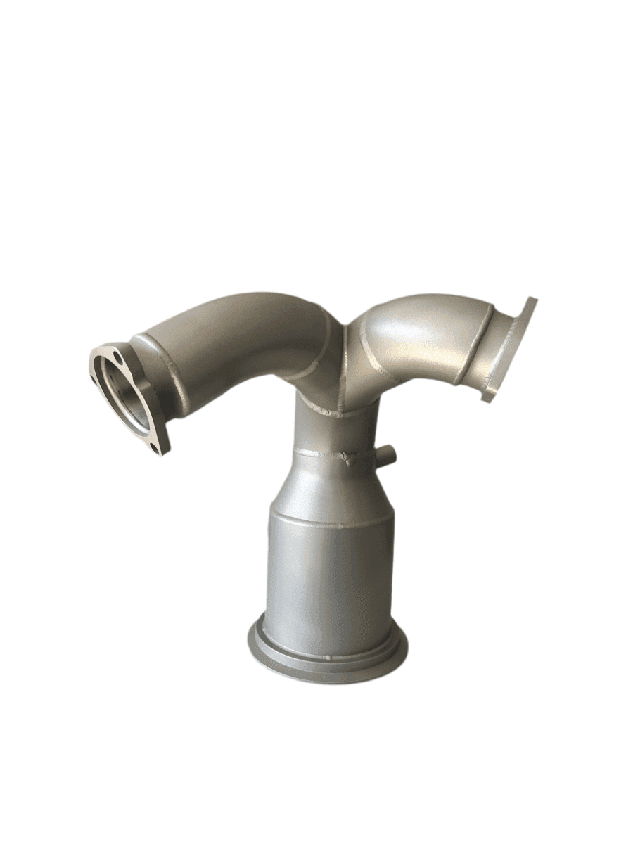 IRL Audi B9 Downpipe.