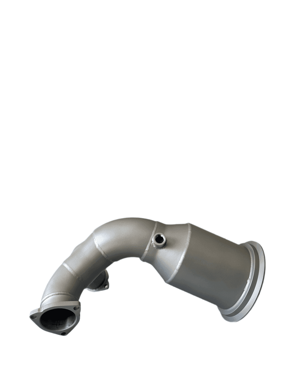 IRL Audi B9 Downpipe.