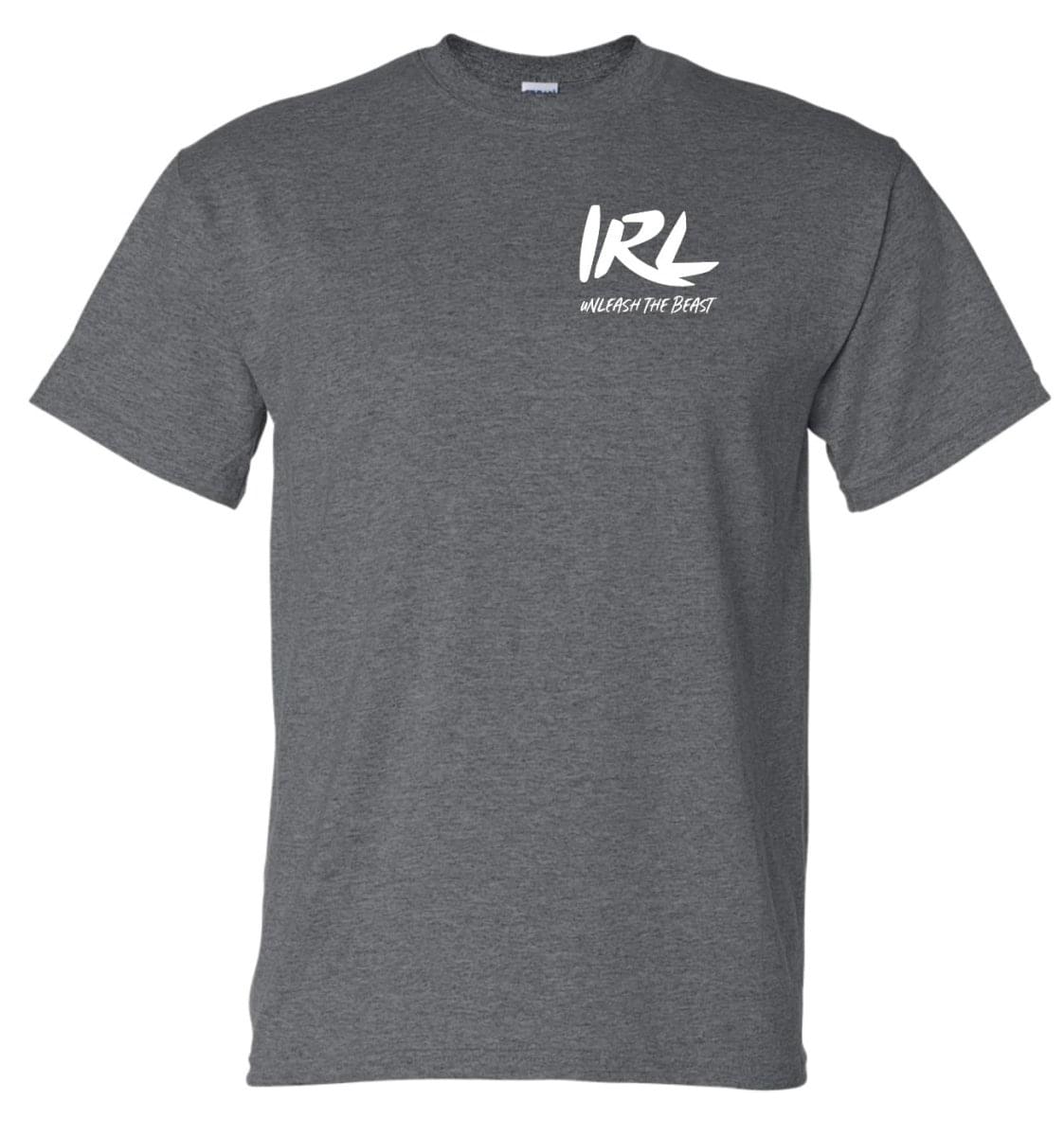 IRL DARK GRAY T SHIRT.
