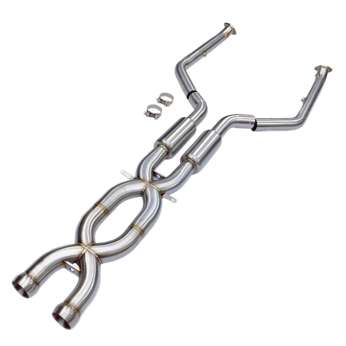 IRL E9x Double X Pipe.