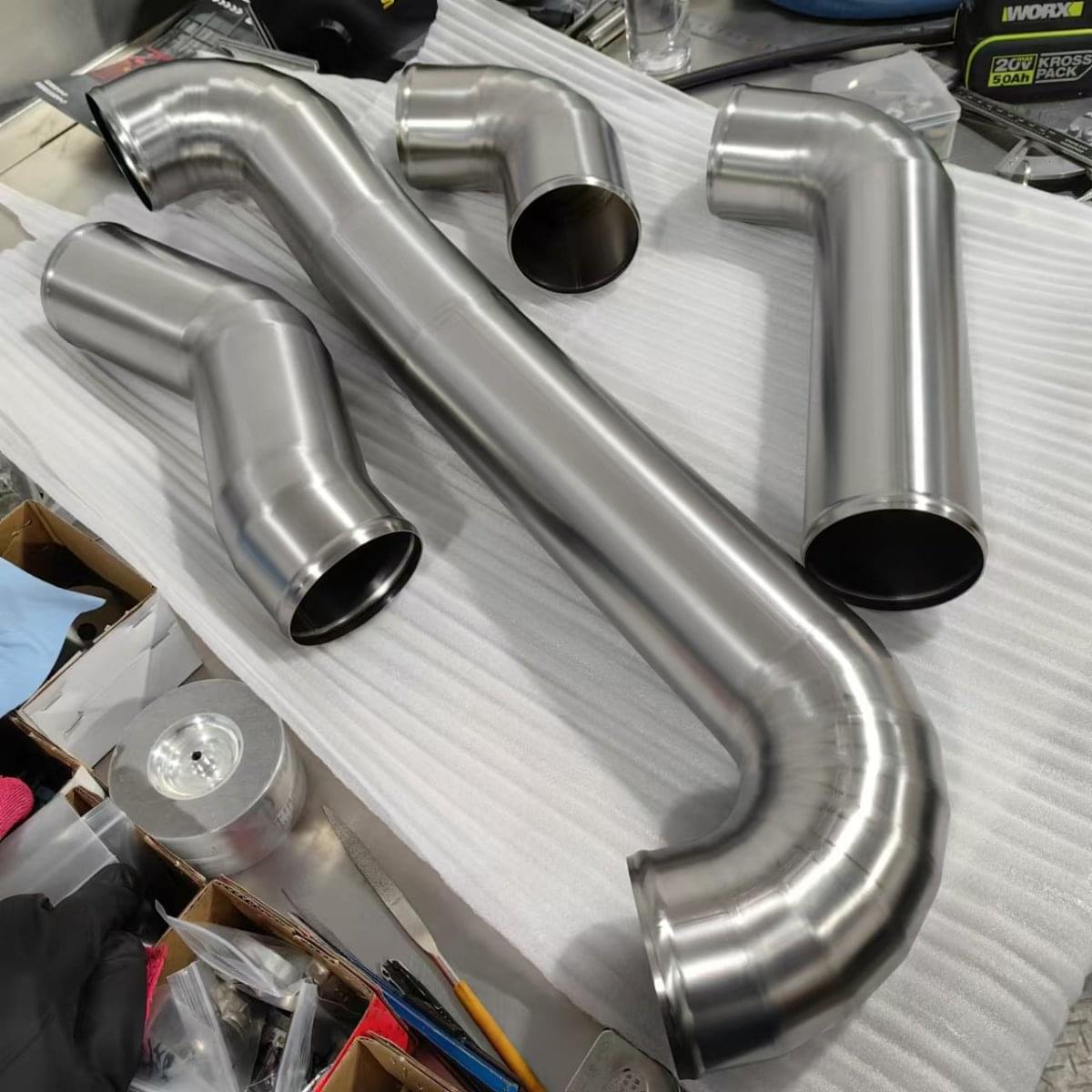 IRL G8x Titanium Front Mount Intakes.