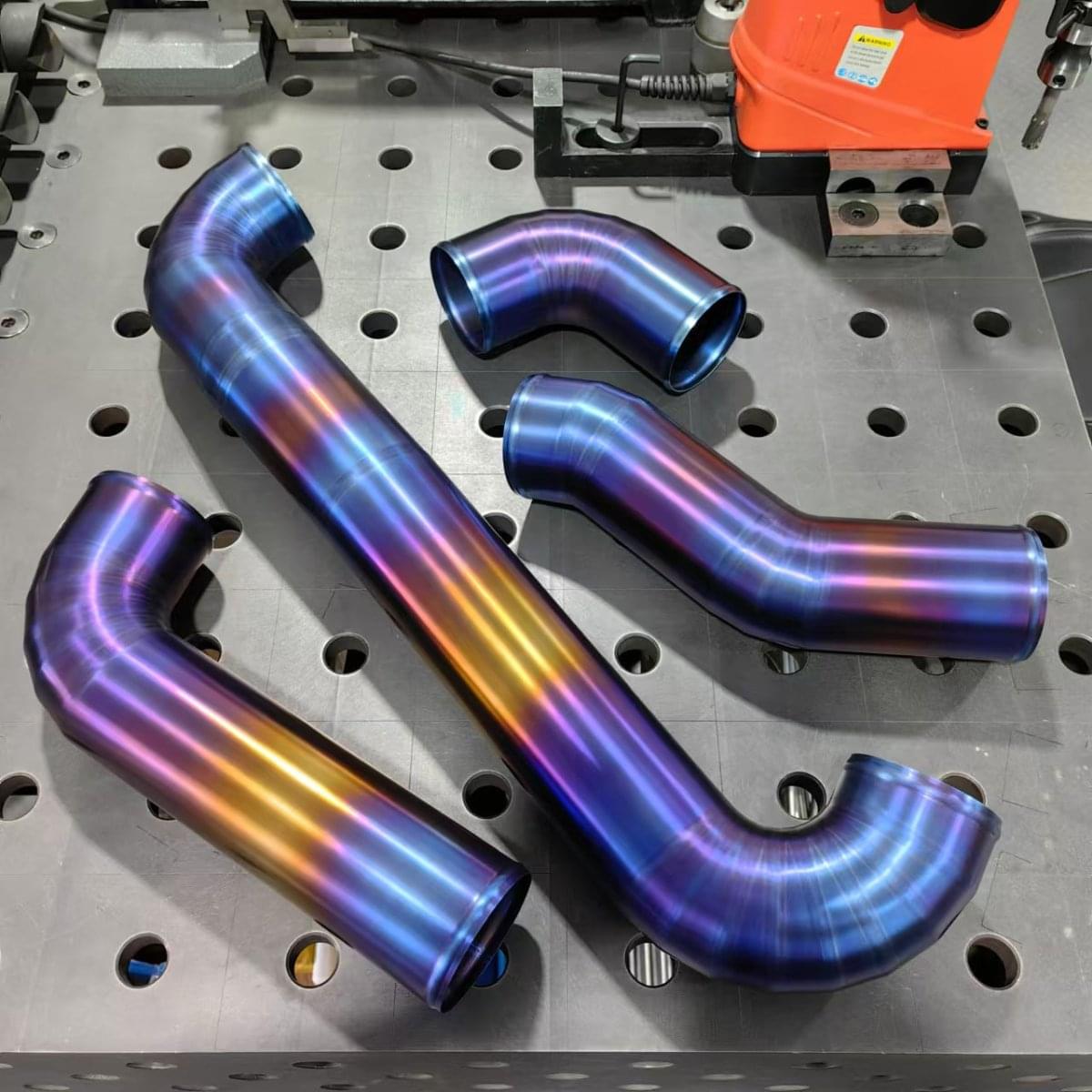 IRL G8x Titanium Front Mount Intakes.
