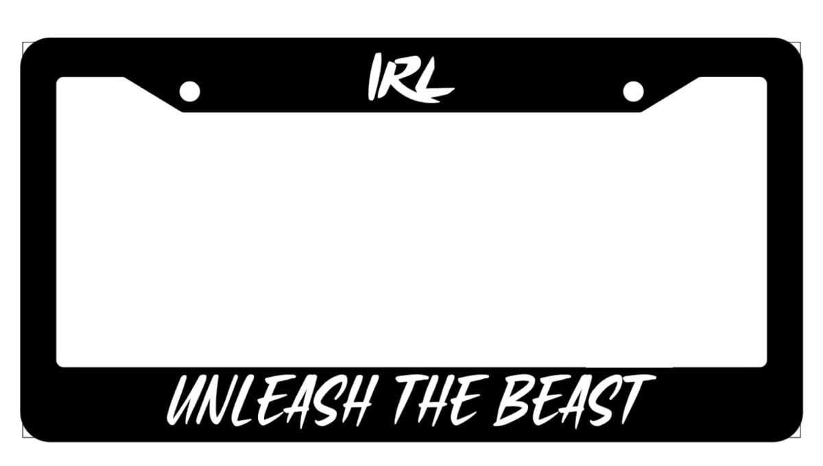 IRL License Plate Frame.