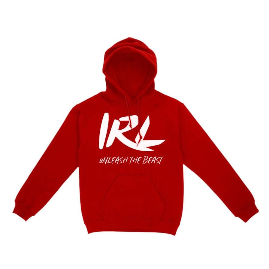 IRL RED HOODIE.