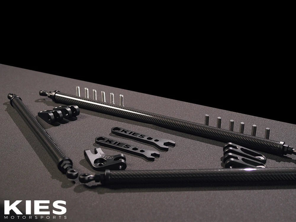KIES Executive Line G8x S58 Carbon Fiber Strut Brace | G80, G81 M3, G82, G83 M4, G87 M2.