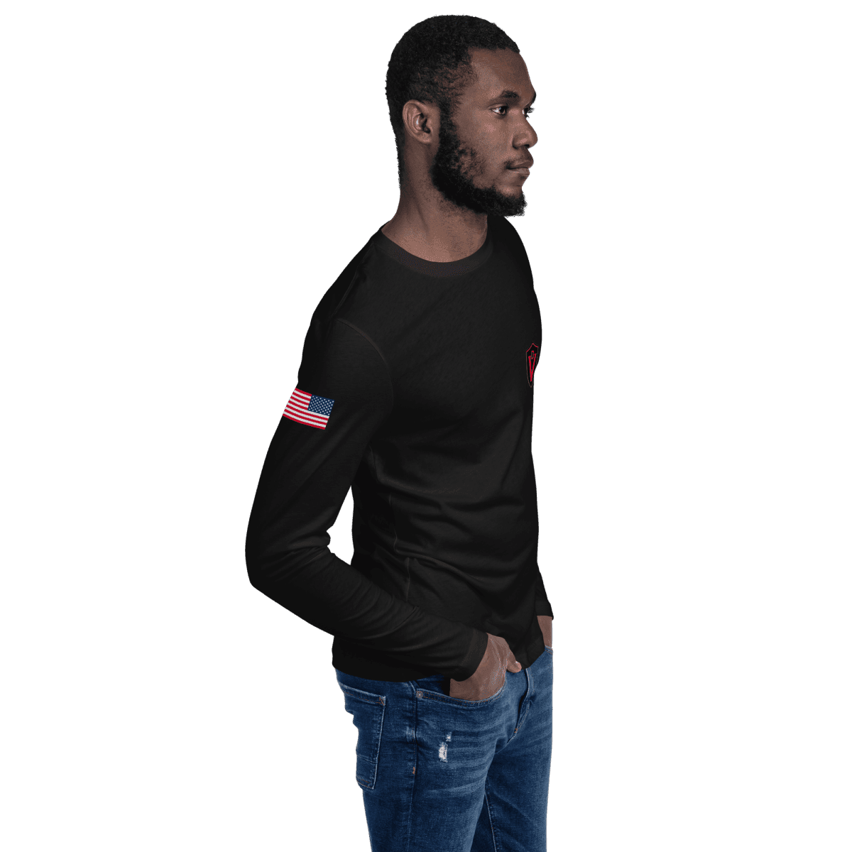 Long Sleeve Fitted Crew.