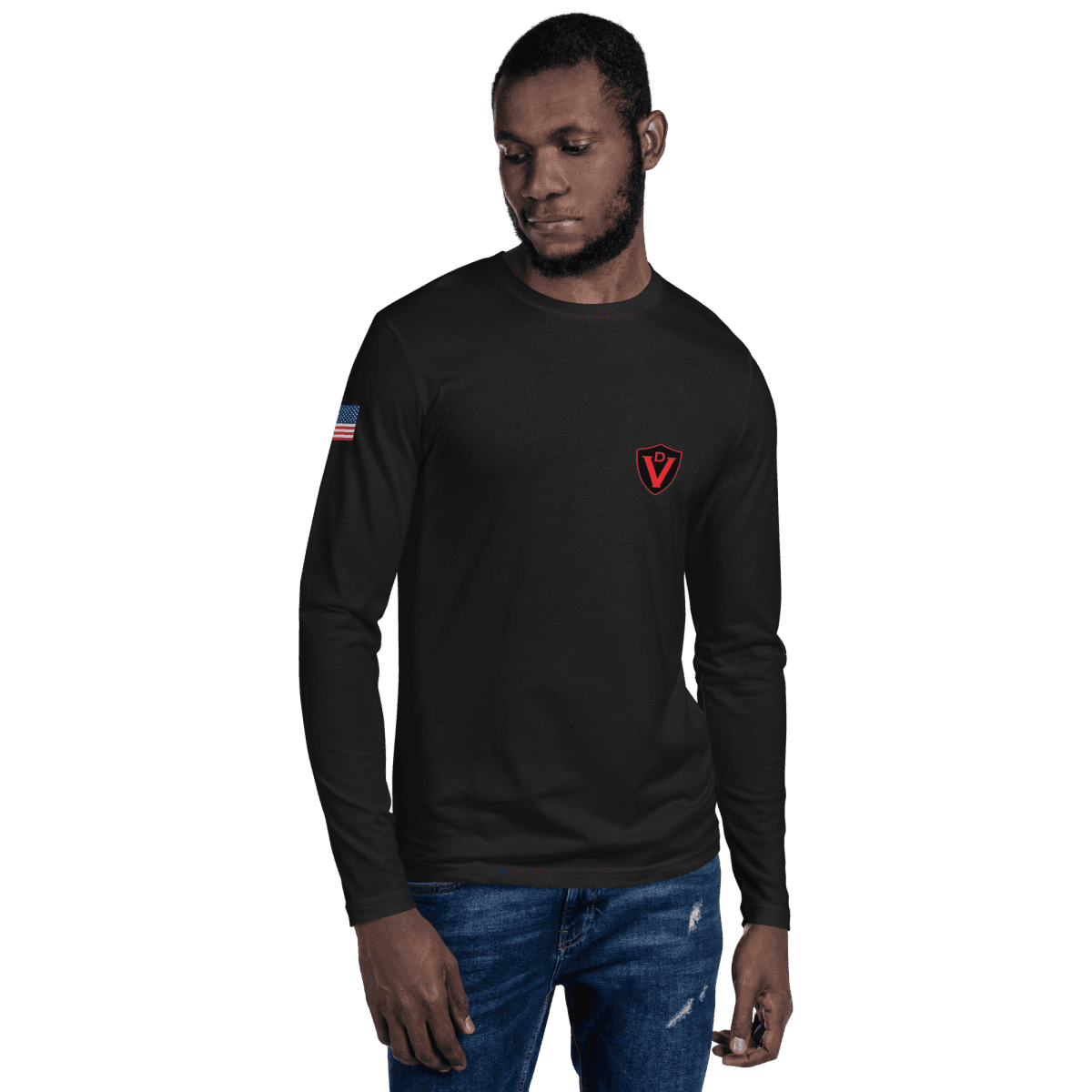 Long Sleeve Fitted Crew.