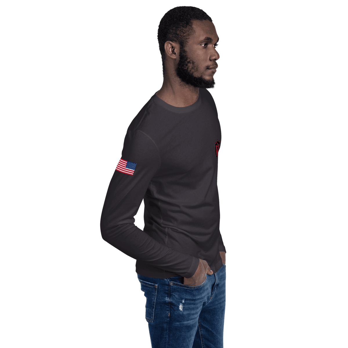Long Sleeve Fitted Crew.
