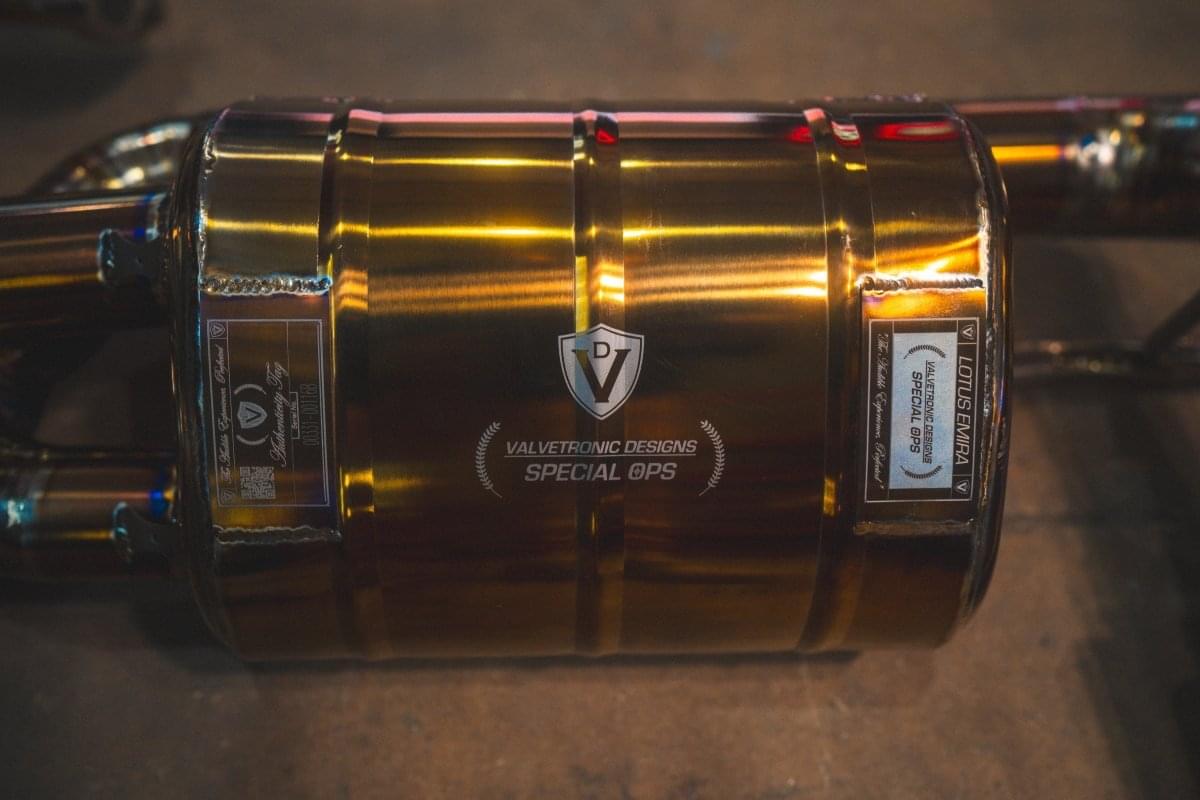 Lotus Emira Valved Sport Exhaust System.