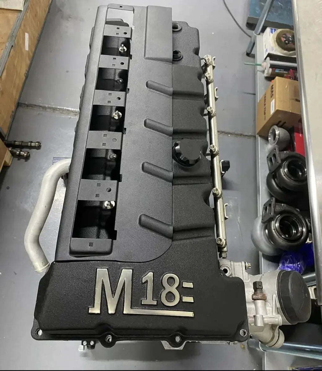 M18 N53/N54 Cast Aluminum Valve Cover W Logo.