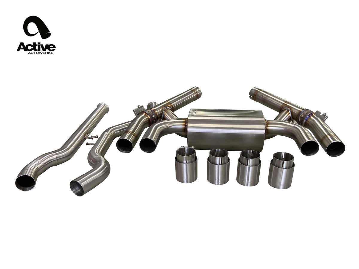 F87 M2C Valved Rear Axle-back Exhaust.