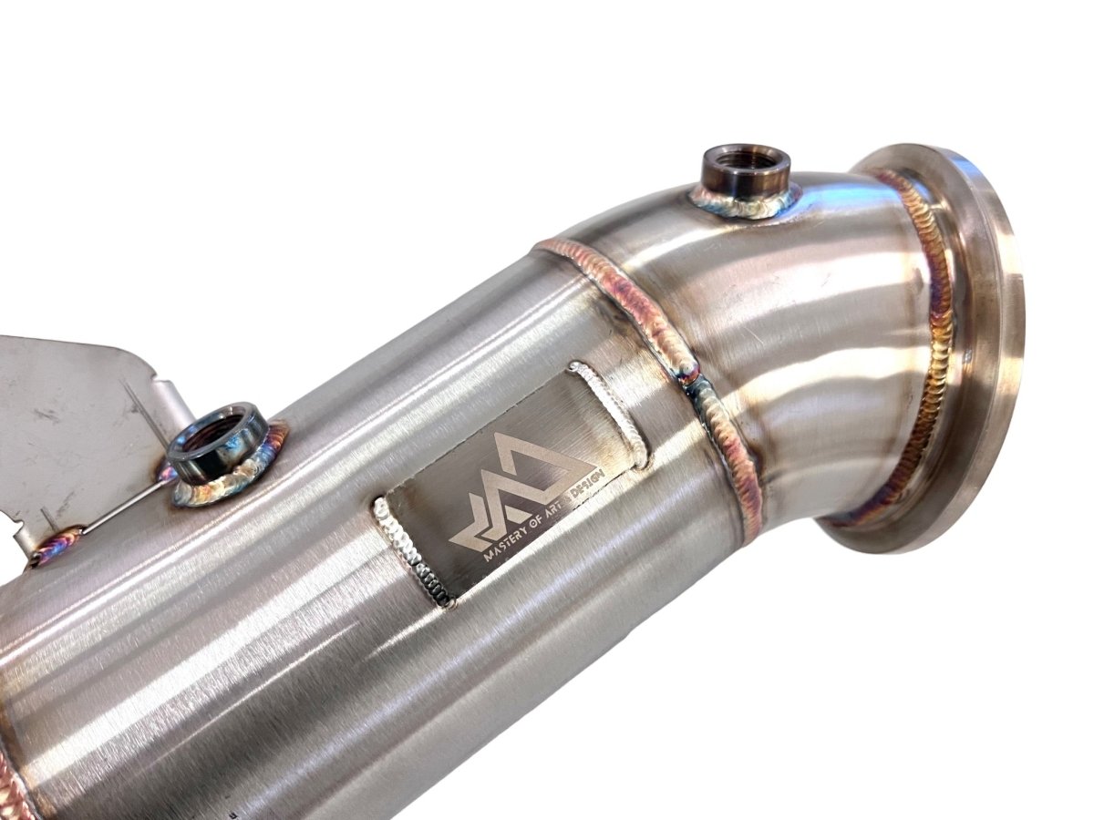 MAD B58 4.5" Catted Downpipe W/ Bracket BMW F, G Chassis & Supra - COLORADO N5X